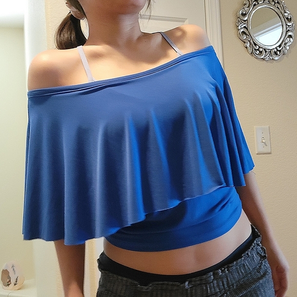 Blue Batwing Top - Picture 1 of 4